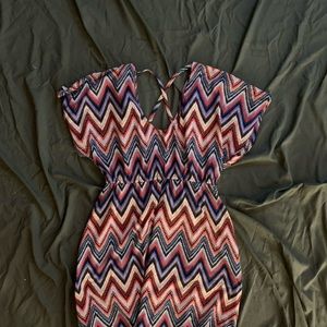 A multi colored dress. Size medium. A Love Fire design